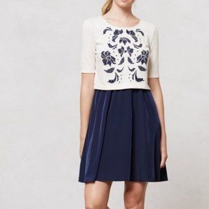 Anthropologie Lilka Elise Flora Embroidered Dress